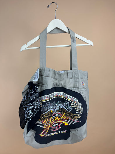 A/NEW Reworked 'Harley Davidson' X 'Dickies' Tote Bag