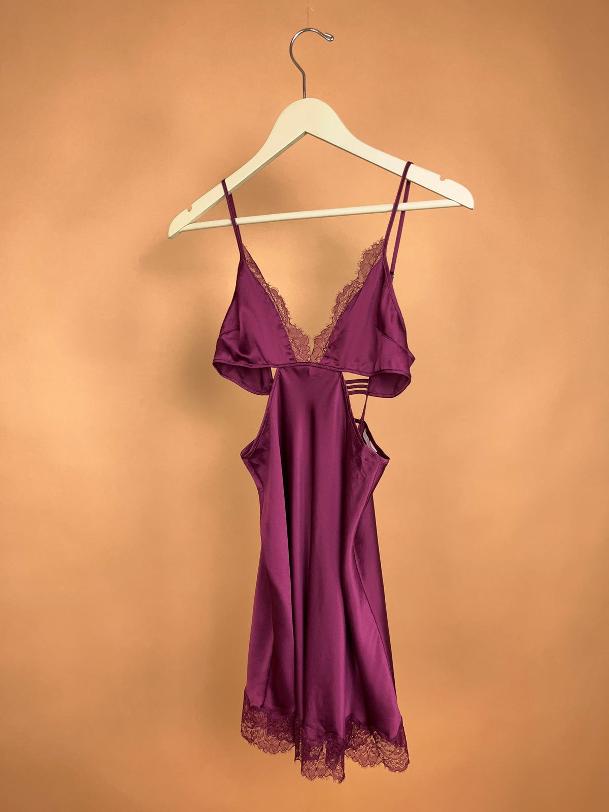 Victoria's Secret Plum Lace Slip - 8