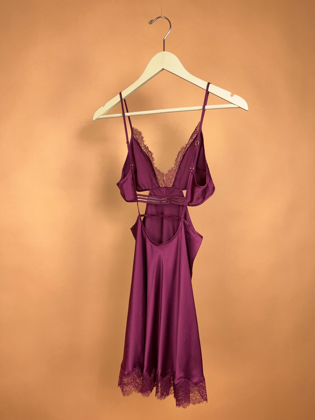 Victoria's Secret Plum Lace Slip - 8