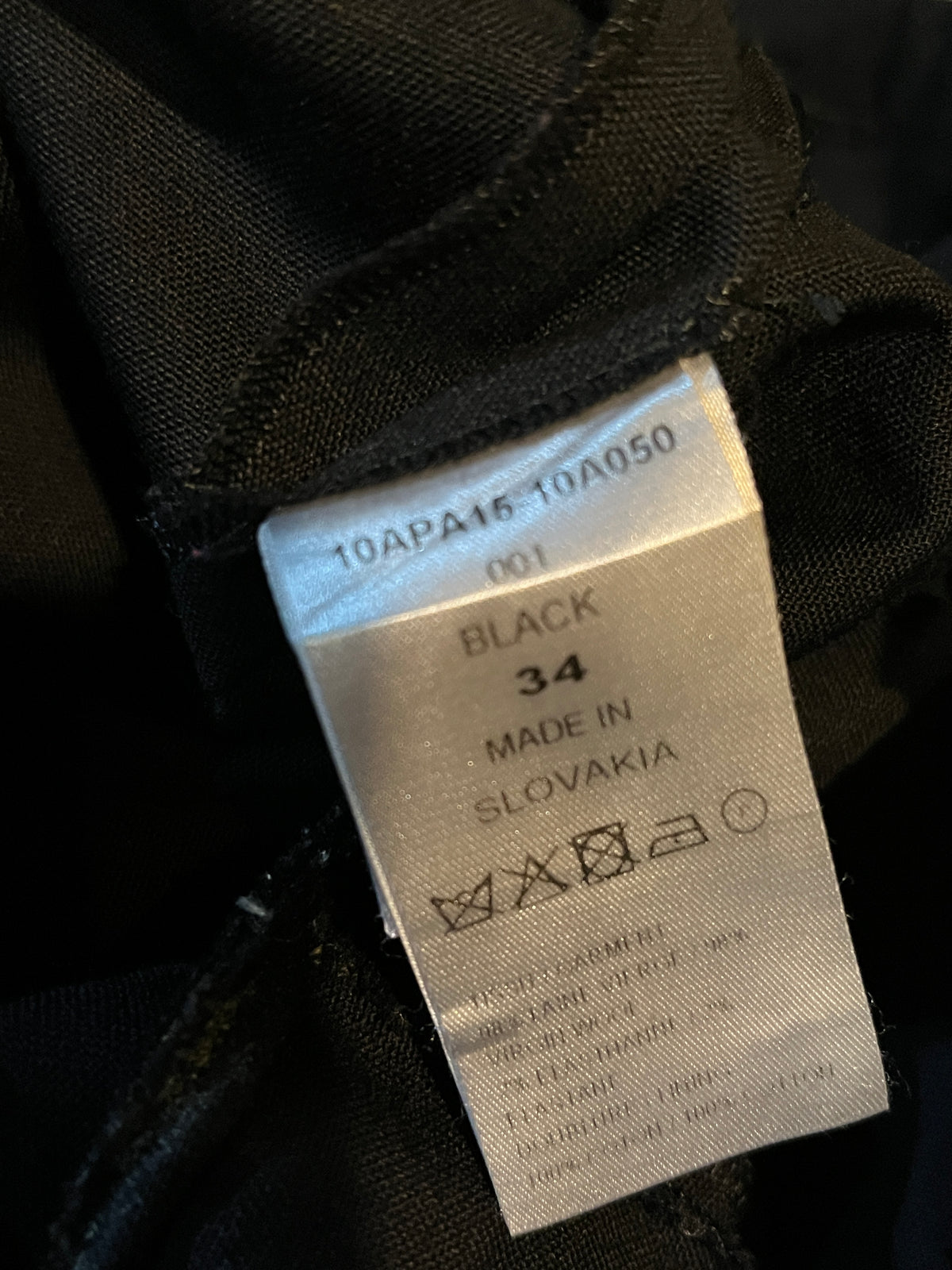 1990's Chloé Black Tailored Straight Leg Wool Trousers - 8