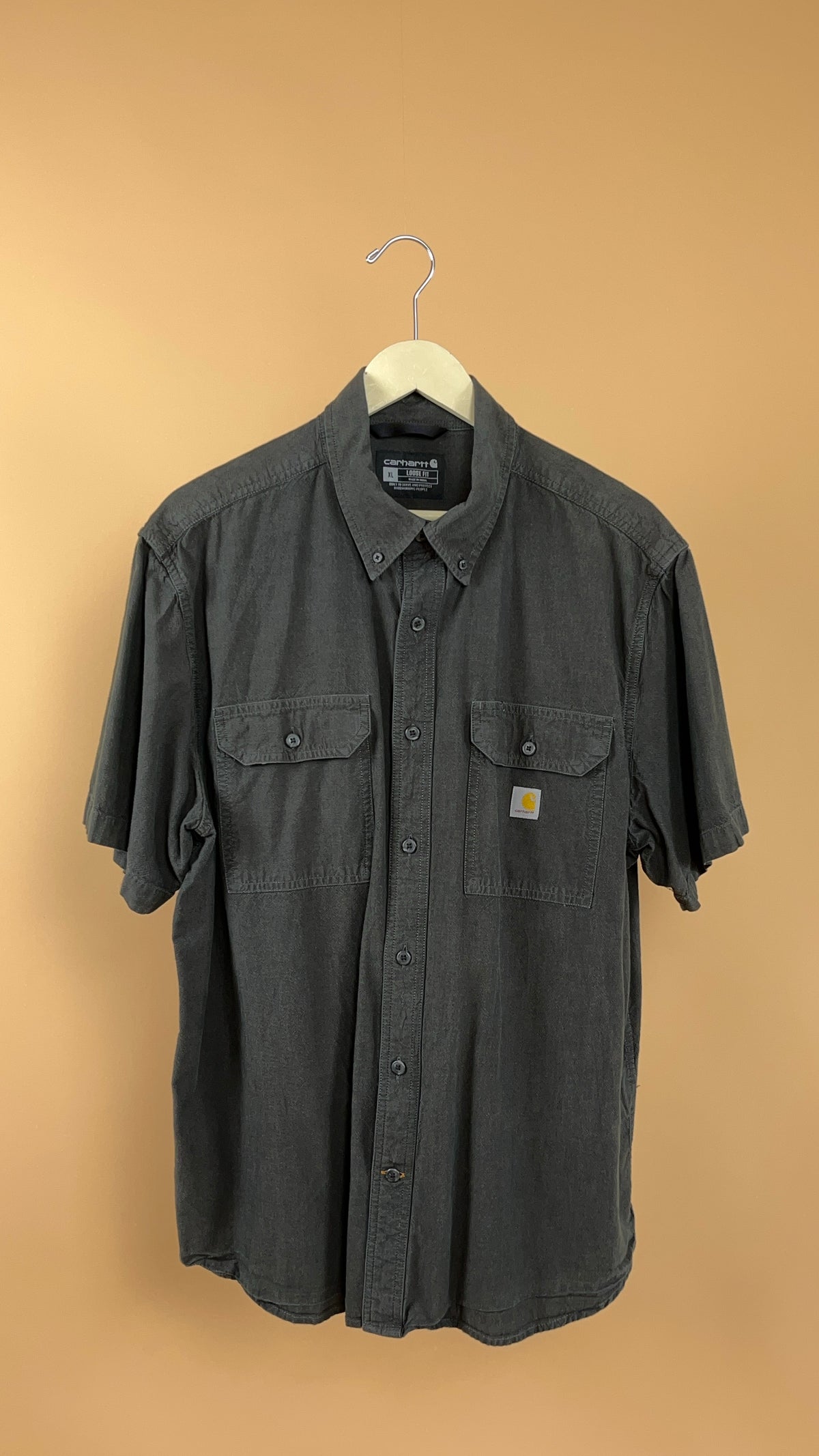 Carhartt Faded Charcoal Short Sleeve Shirt - XL