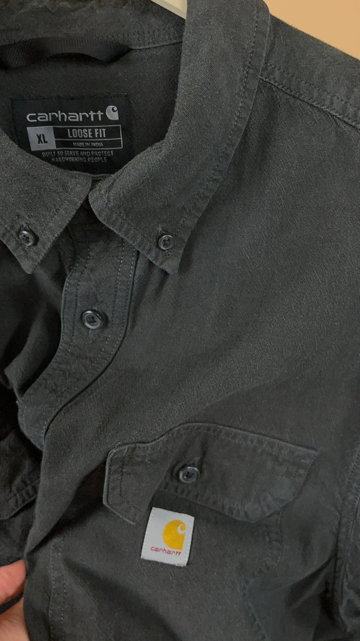 Carhartt Faded Charcoal Short Sleeve Shirt - XL