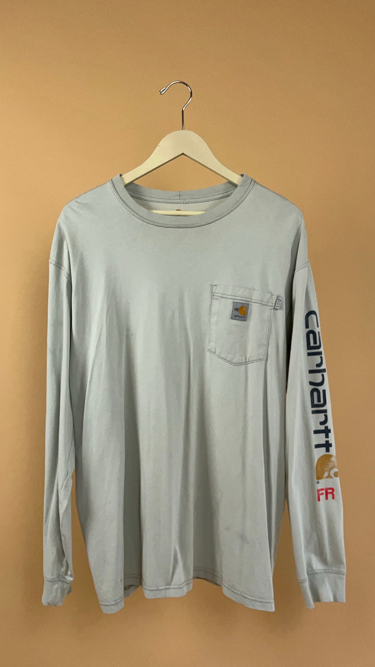 Carhartt Faded Off-White Long Sleeve Shirt - XL