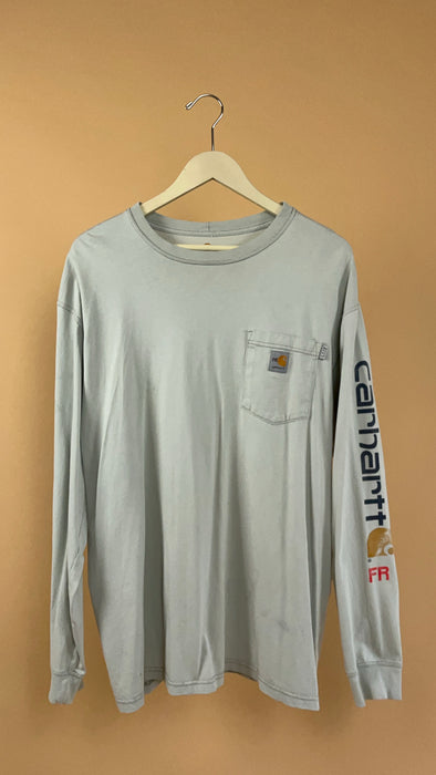 'Carhartt' Faded Off-White Long Sleeve Shirt