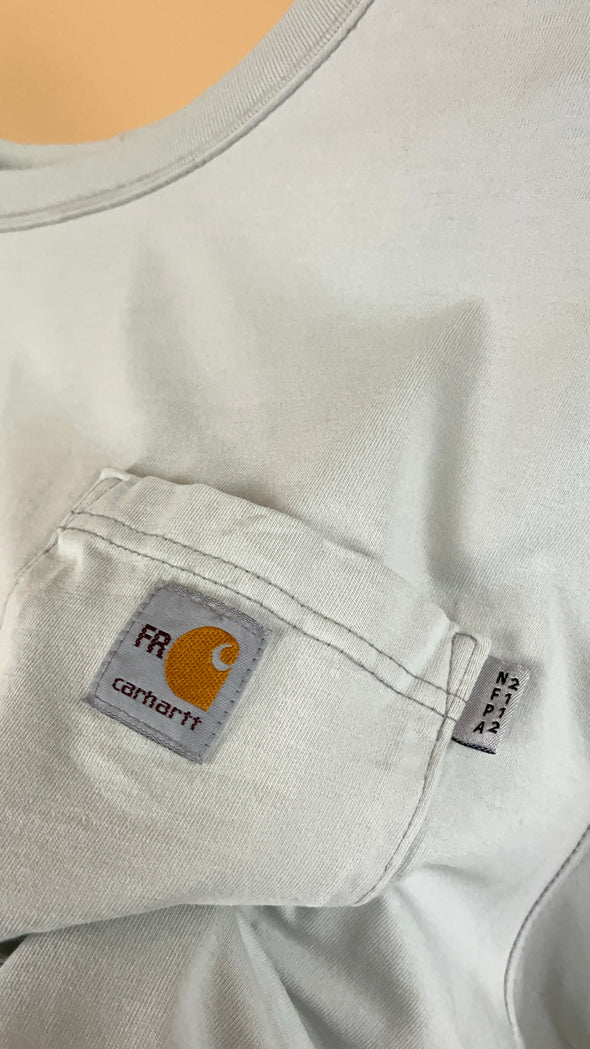 'Carhartt' Faded Off-White Long Sleeve Shirt