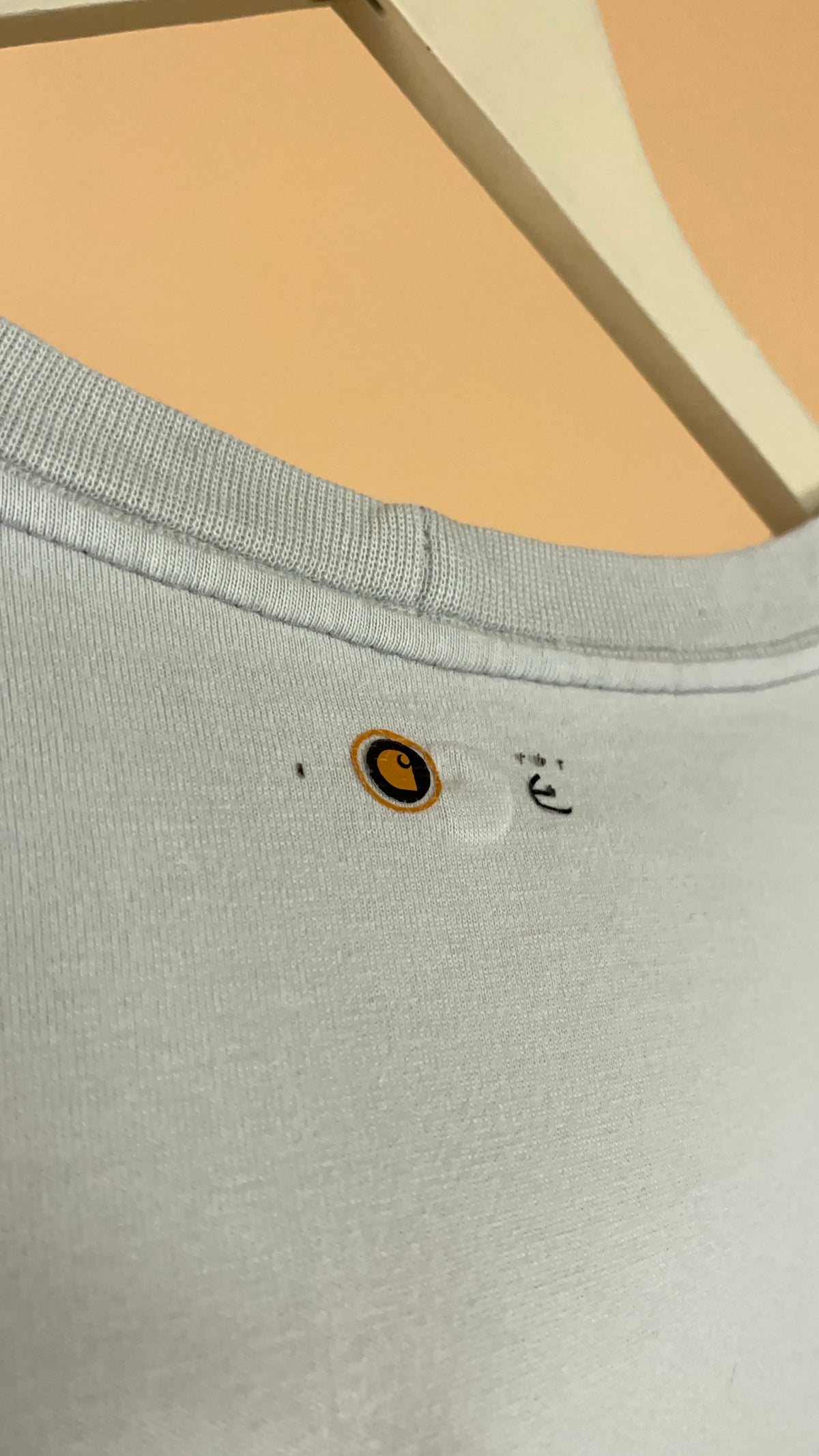 Carhartt Faded Off-White Long Sleeve Shirt - XL