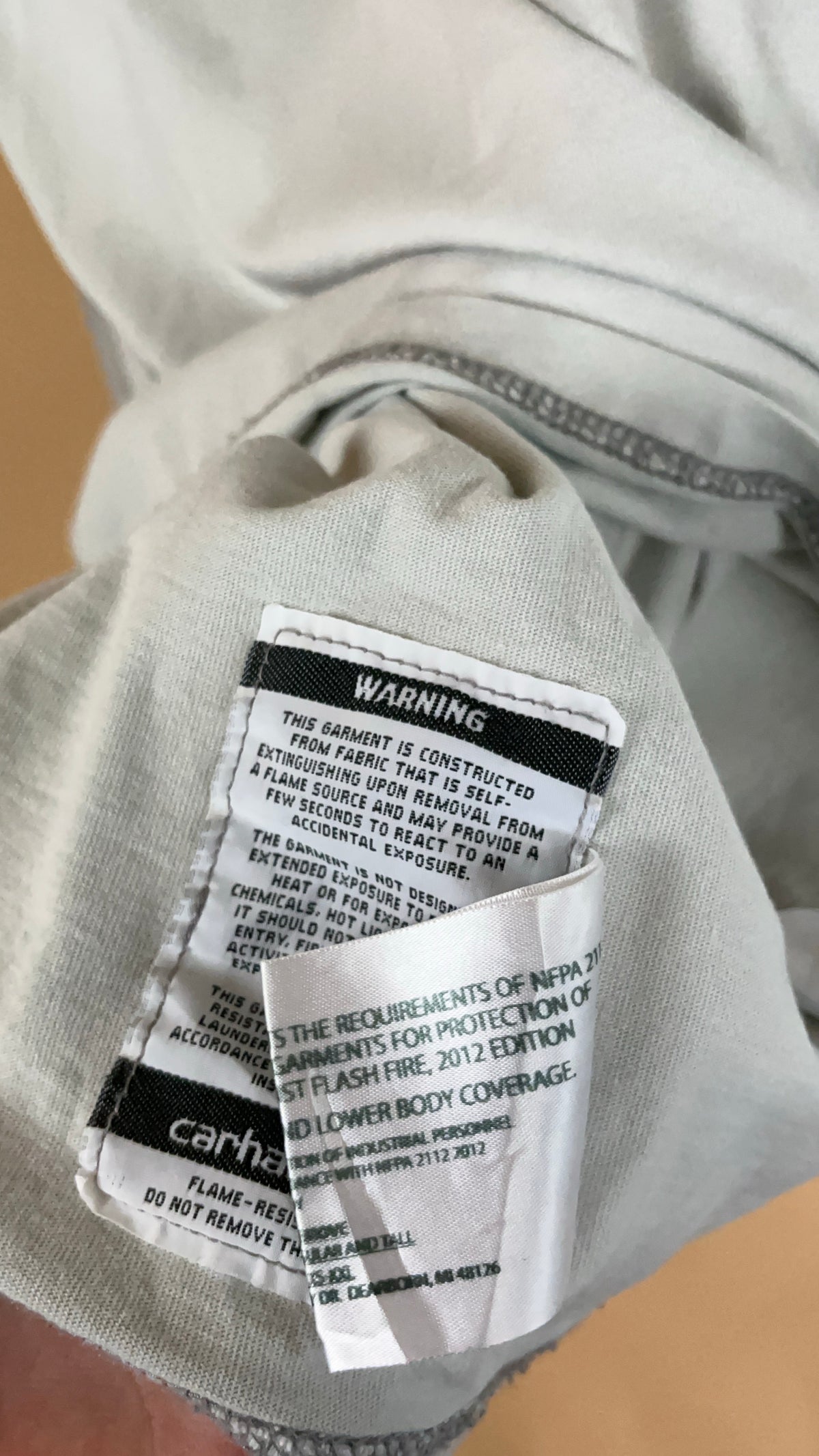 Carhartt Faded Off-White Long Sleeve Shirt - XL