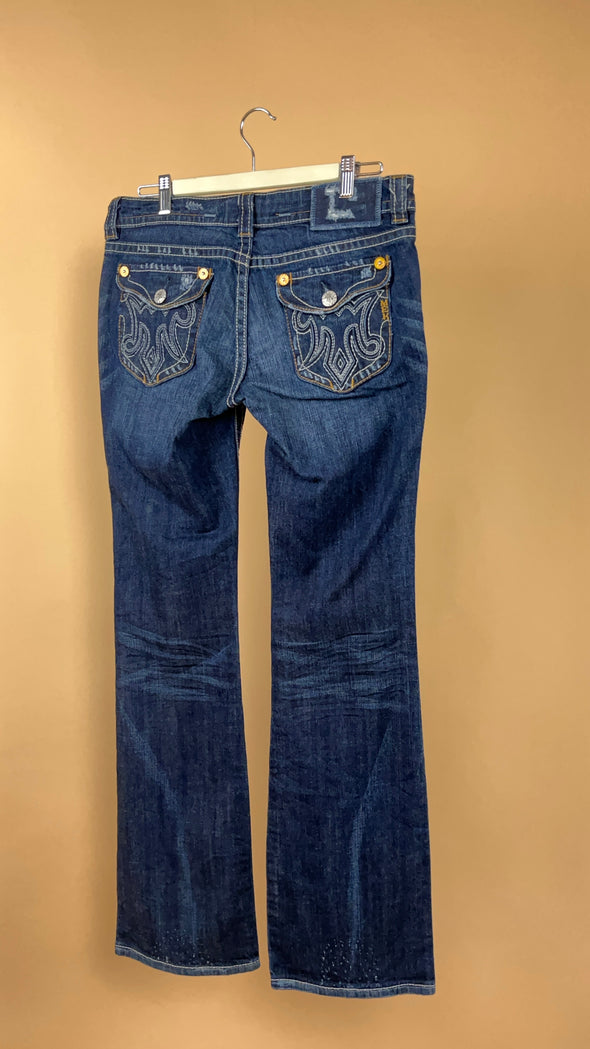 Y2K Dark Wash Bootcut Jeans