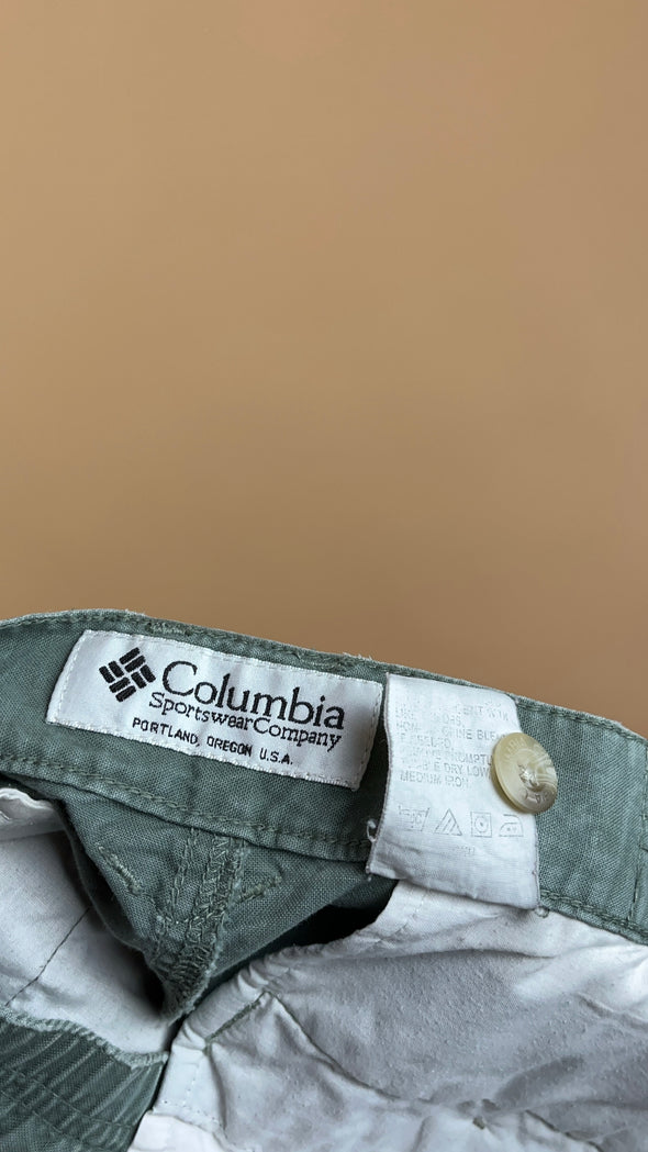 'Columbia' Sage Green Cargo Shorts