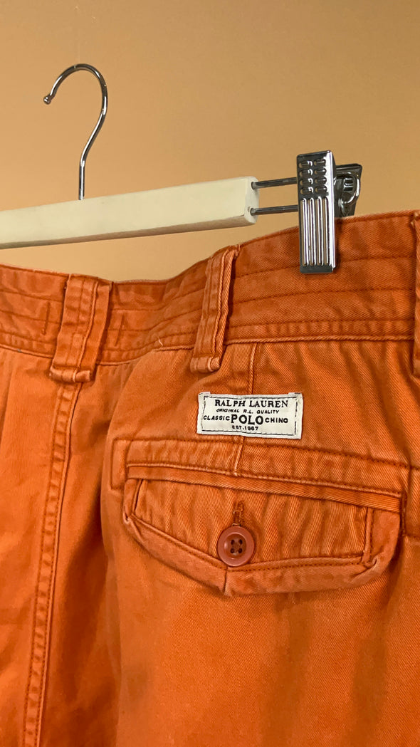'Ralph Lauren' Orange Cargo Shorts