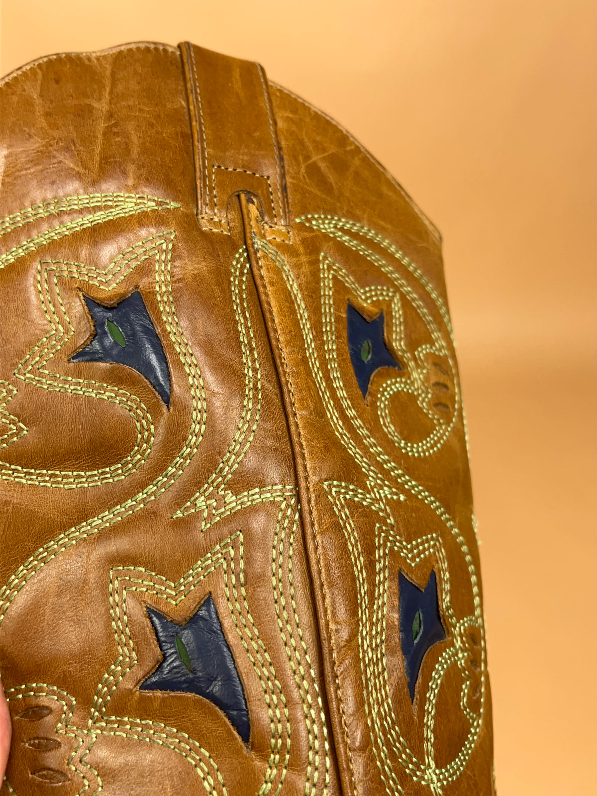 Vintage Tan Leather Western Boots - AU 7 Womens
