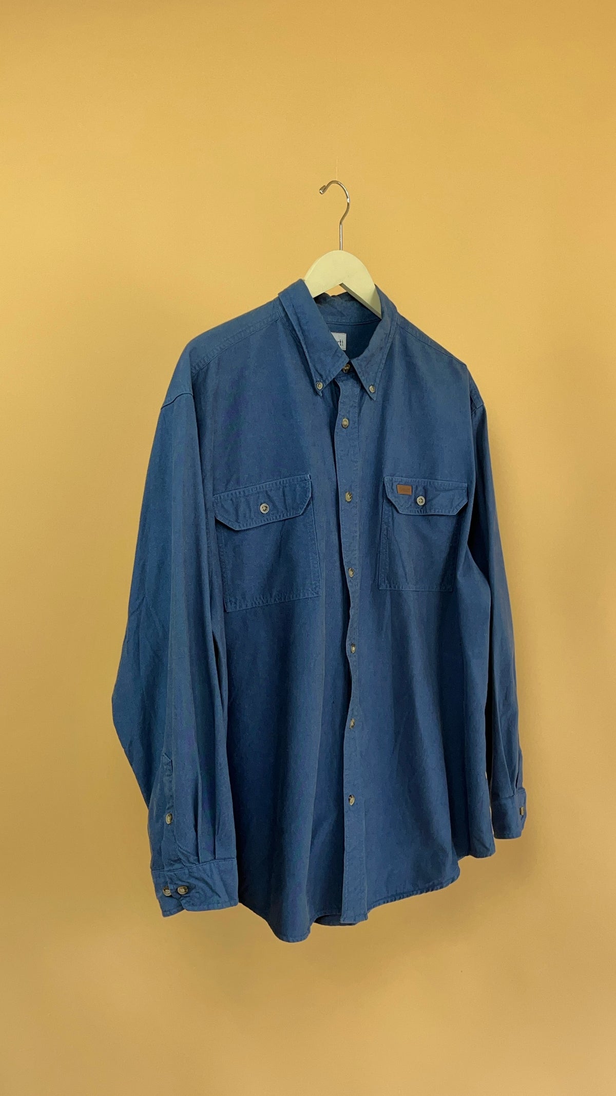 Carhartt Denim Long Sleeve Button-Up Shirt - XL