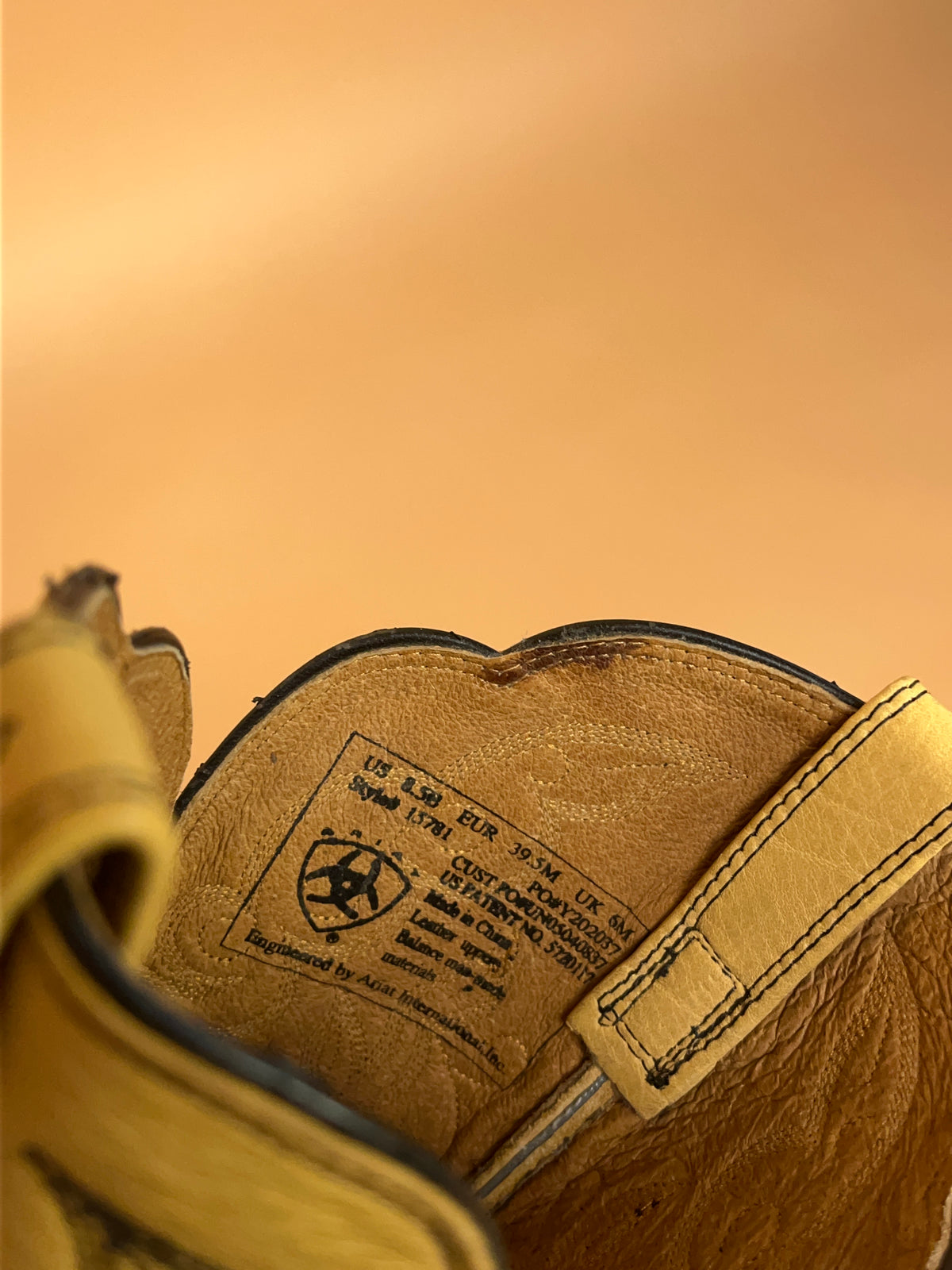 Y2K Tan Leather Ariat Western Boots - AU 10 Womens
