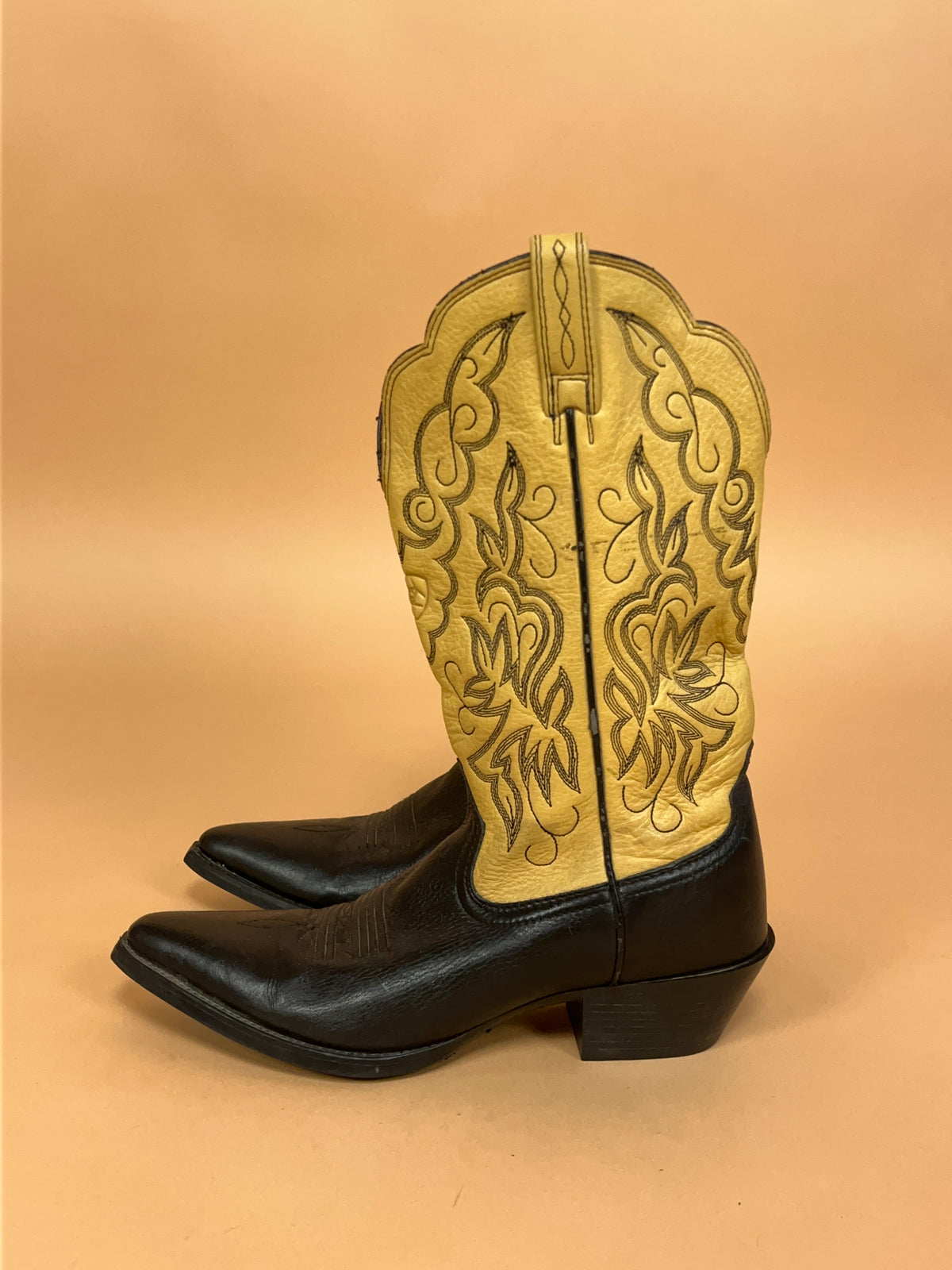 Y2K Tan Leather Ariat Western Boots - AU 10 Womens