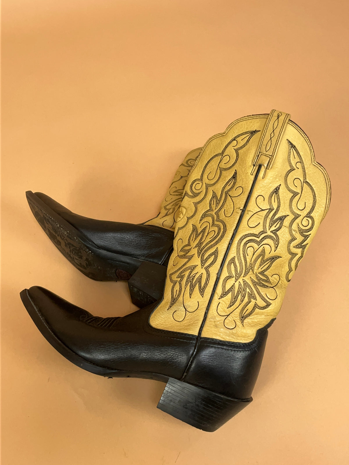 Y2K Tan Leather Ariat Western Boots - AU 10 Womens