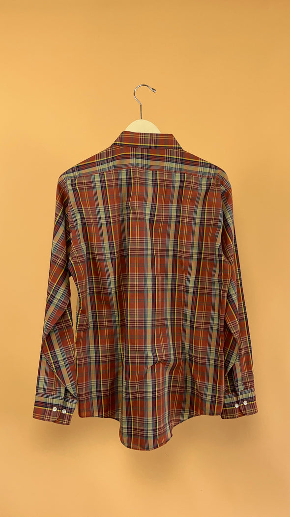 1970's Plaid Long Sleeve Shirt