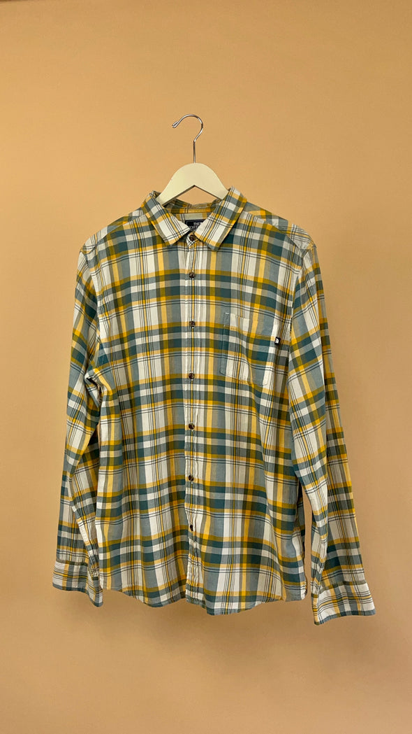 'The North Face' Yellow Plaid Shirt