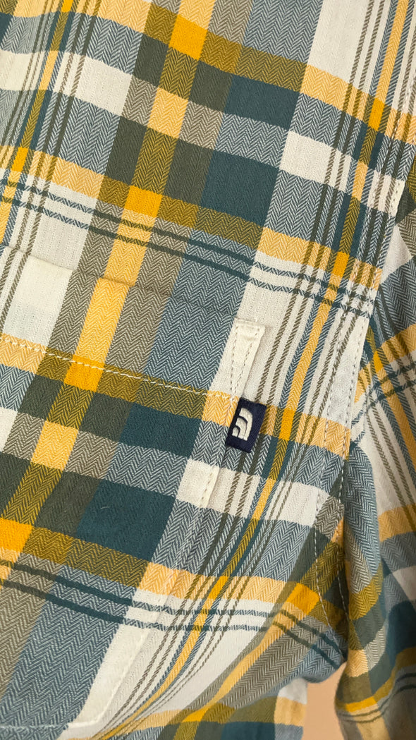 'The North Face' Yellow Plaid Shirt