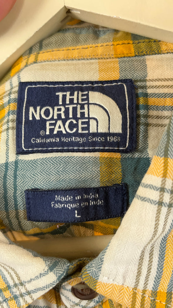 'The North Face' Yellow Plaid Shirt