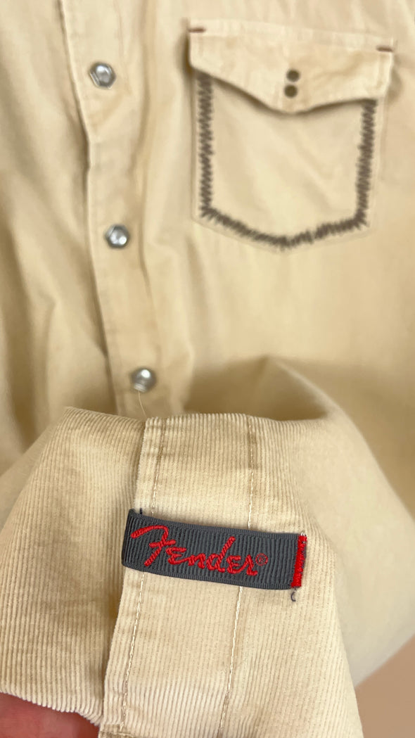 Y2K 'Fender' Rock 'n' Roll Corduroy Shirt