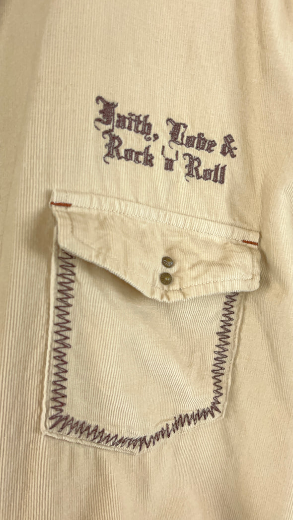 Y2K 'Fender' Rock 'n' Roll Corduroy Shirt