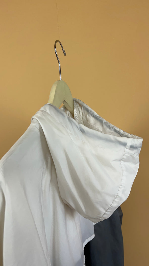 'Nike' Grey & White Windbreaker