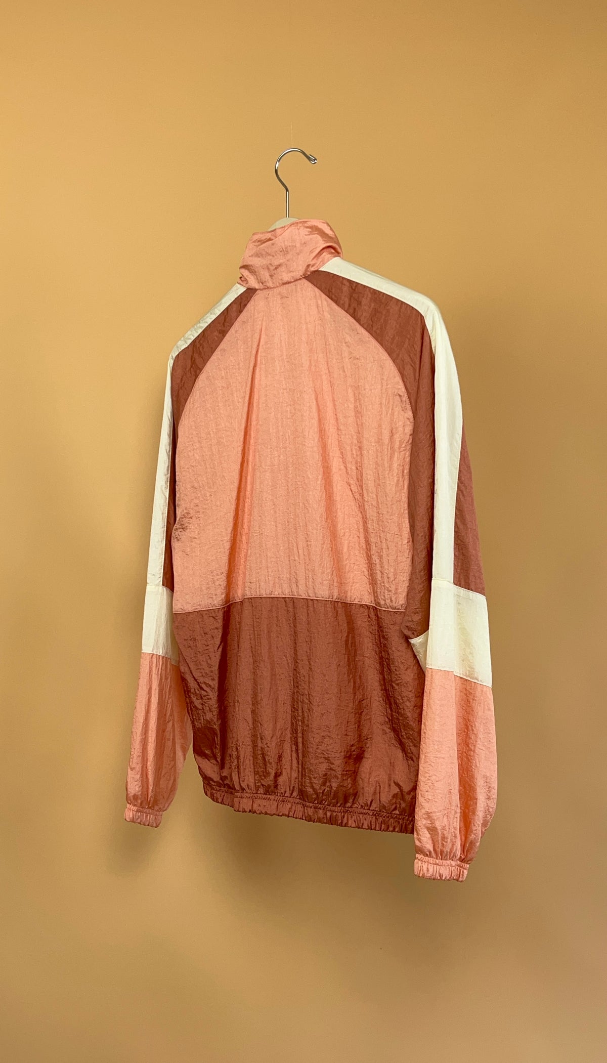 1990s Champion Peach & Cream Windbreaker - S