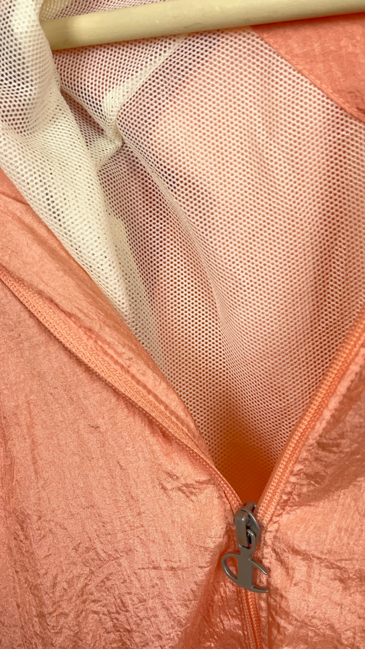 1990s Champion Peach & Cream Windbreaker - S