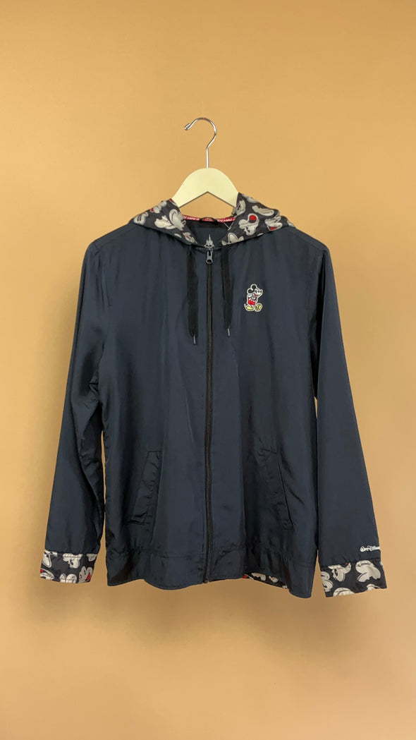 Disney 'Mickey Mouse' Black Windbreaker