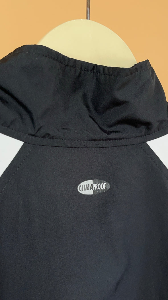 'Adidas' Black & White Windbreaker