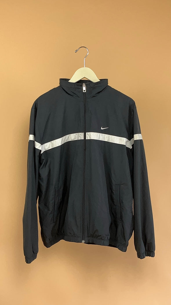 'Nike' Black Windbreaker