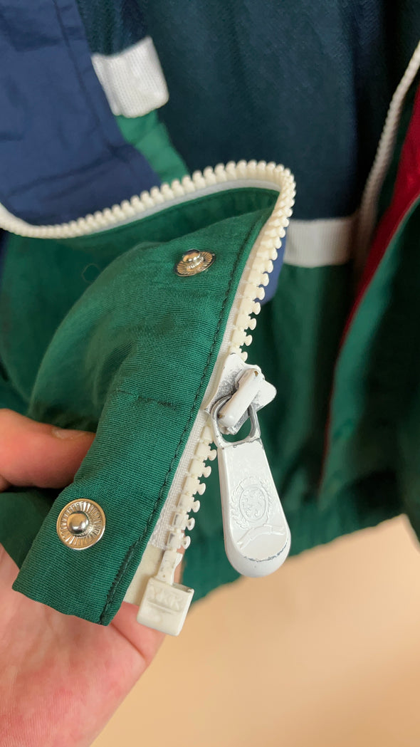 'Tommy Hilfiger' Forest Green & Red Windbreaker