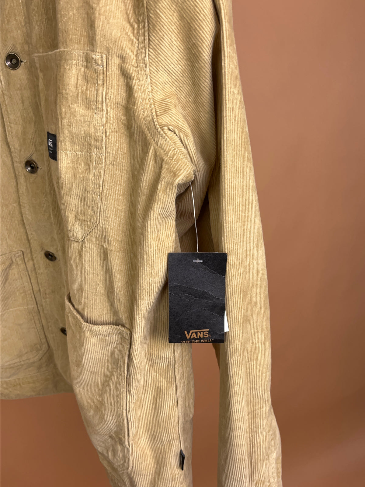 Y2K Vans Sandy Tan Corduroy Chore Jacket - M