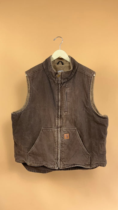 'Carhartt' Rugged Canvas Brown Workwear Gilet