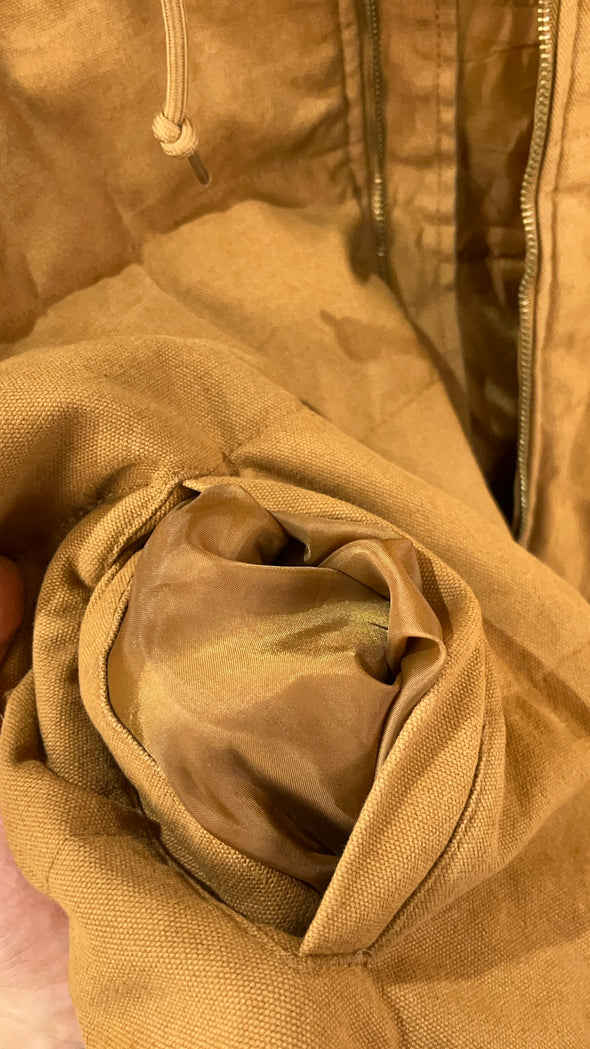 'Wrangler' Caramel Hooded Gilet