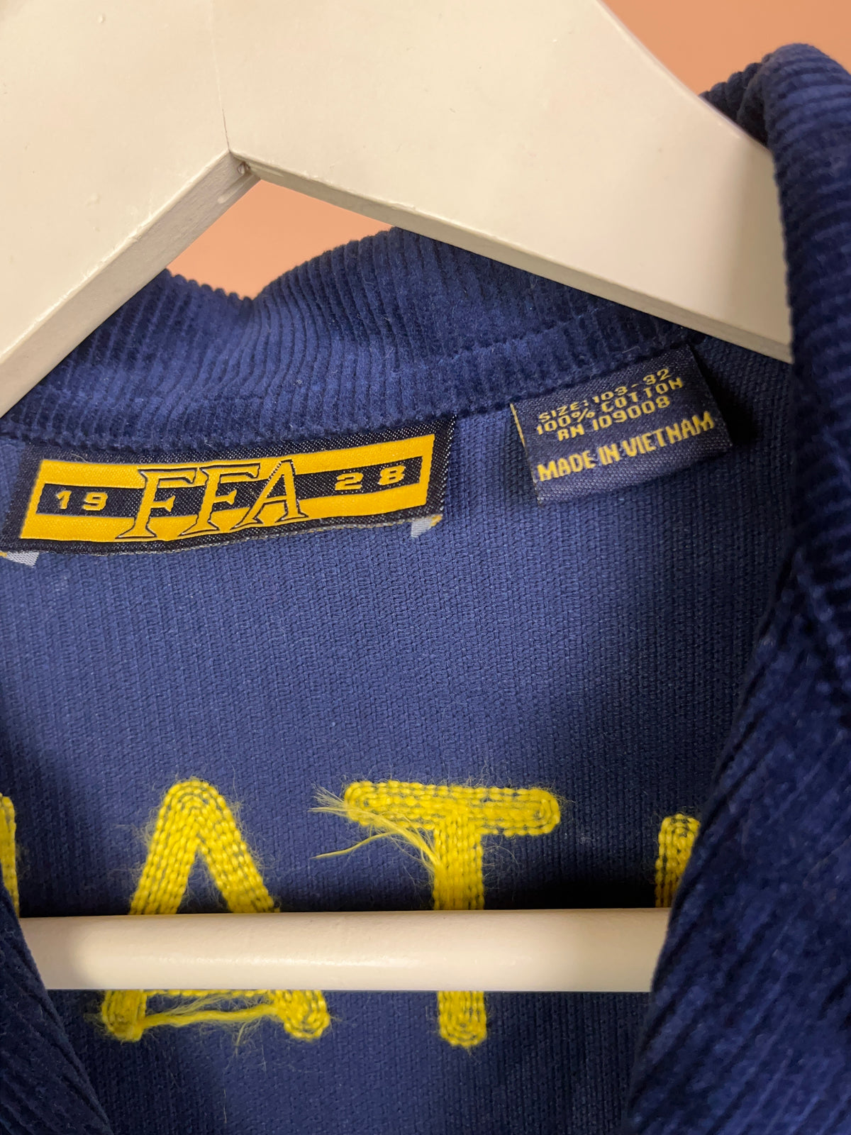 FFA Utah Spanish Fork Chapter corduroy jacket with official emblem patches — Arkive Vintage