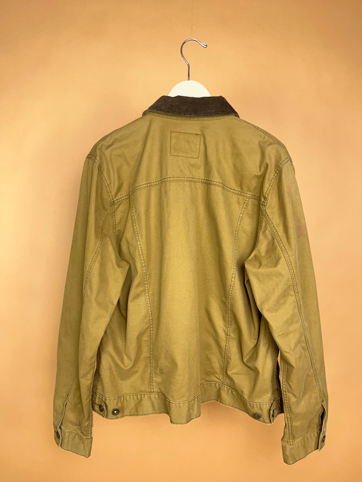 Lucky Brand Tan Canvas Trucker Jacket - M