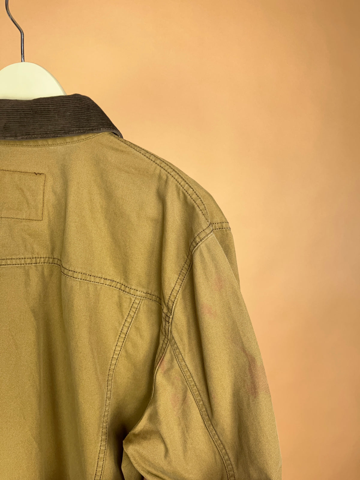 Lucky Brand Tan Canvas Trucker Jacket - M