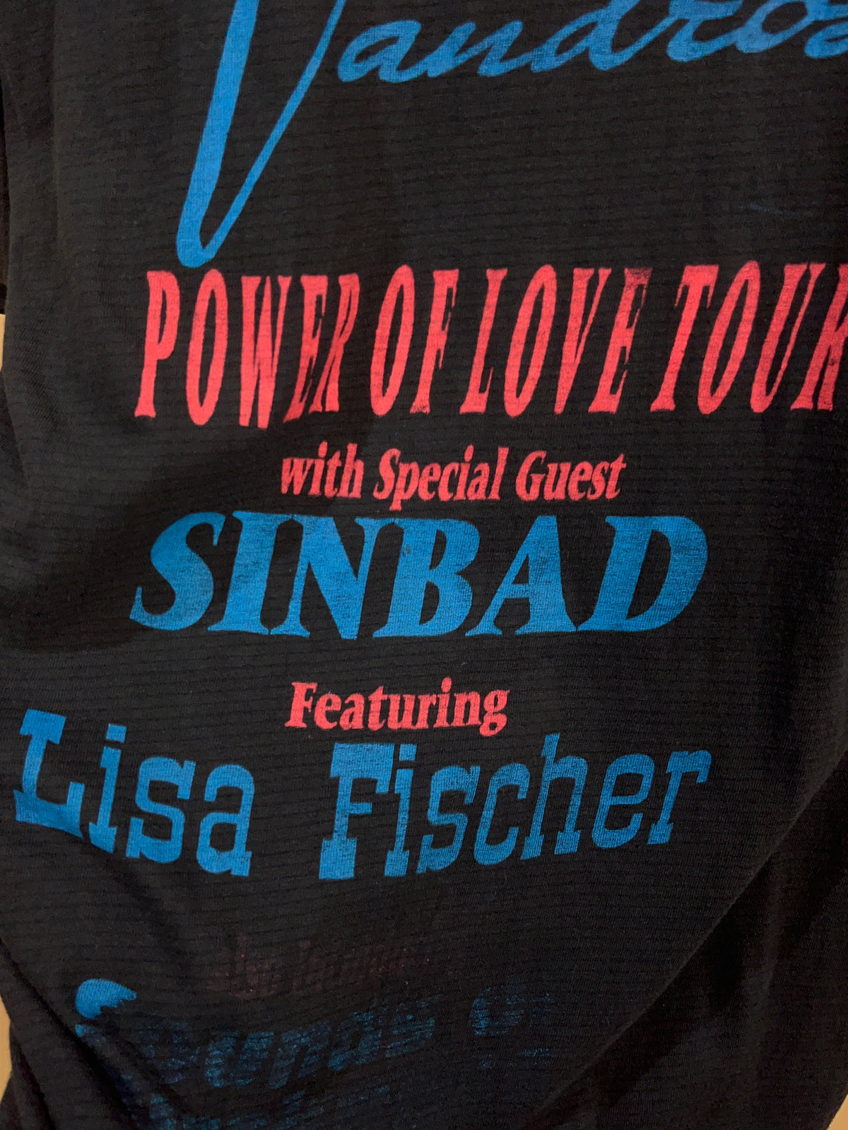 Rare 1991-1992 Luther Vandross Power of Love Tour T-Shirt - M