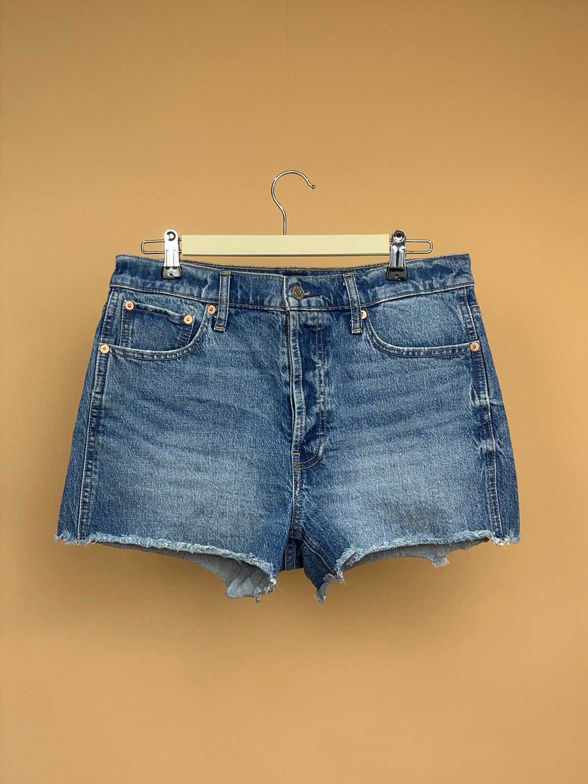 Y2K Gap Mid Blue Wash Denim Shorts