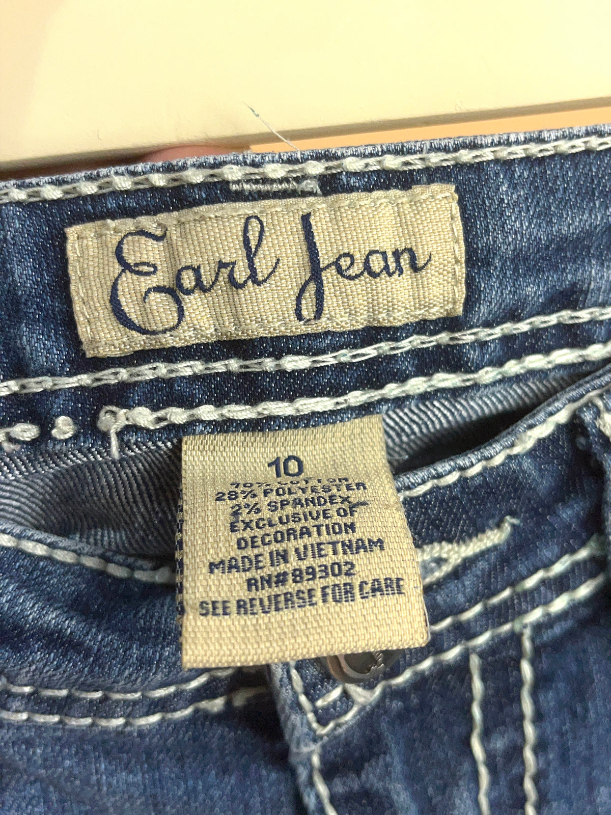 Y2K Earl Jean Faded Denim Shorts