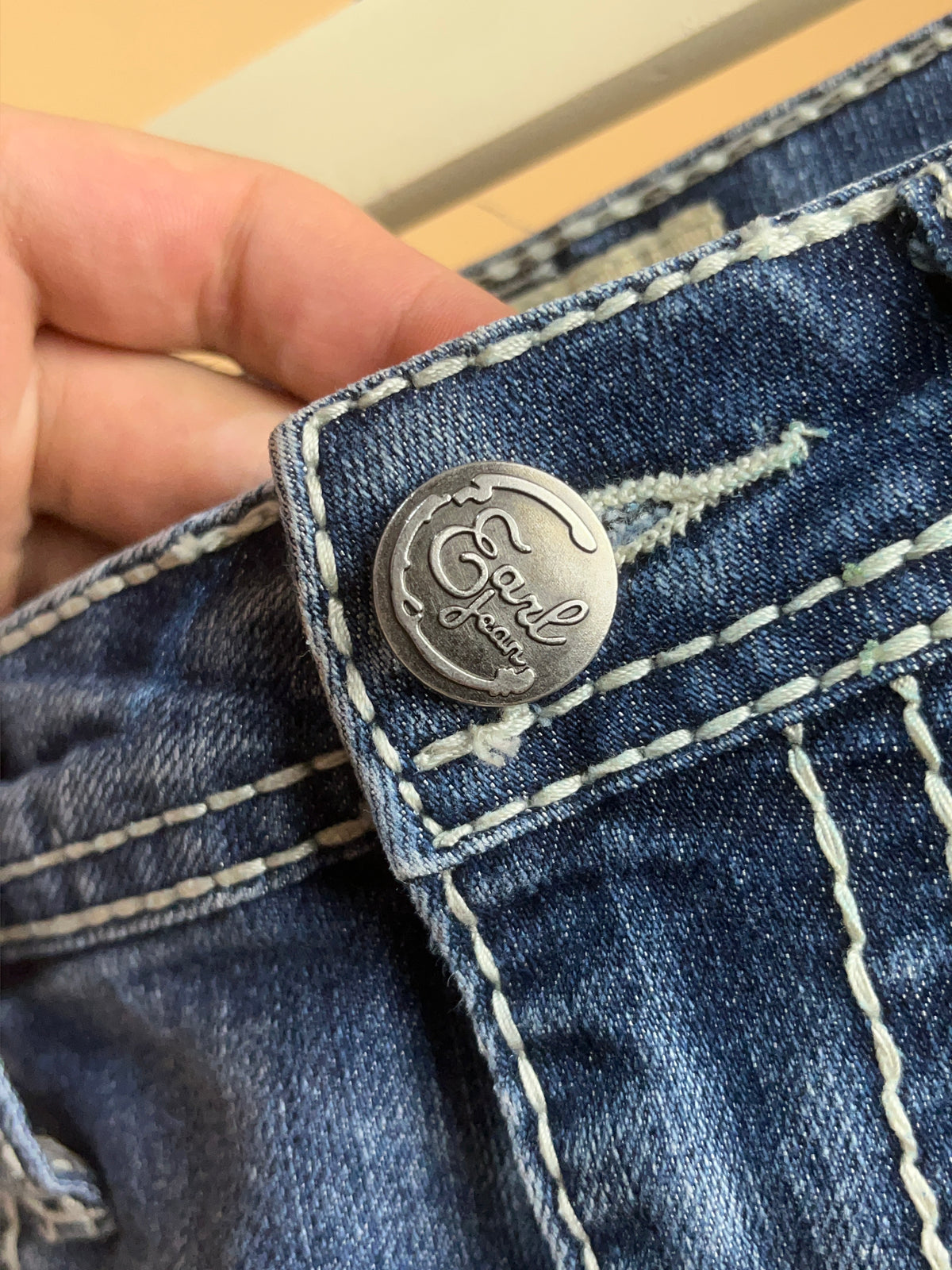 Y2K Earl Jean Faded Denim Shorts