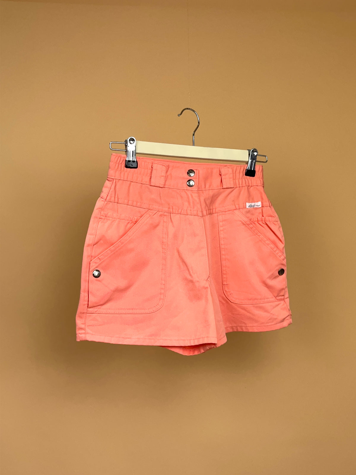 1980s High Waisted Salmon Shorts