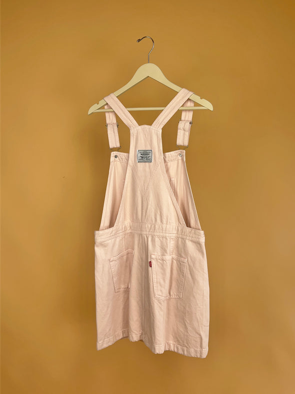 Y2K 'Levi's' Musk Pink Denim Dungaree Dress – Arkive Vintage