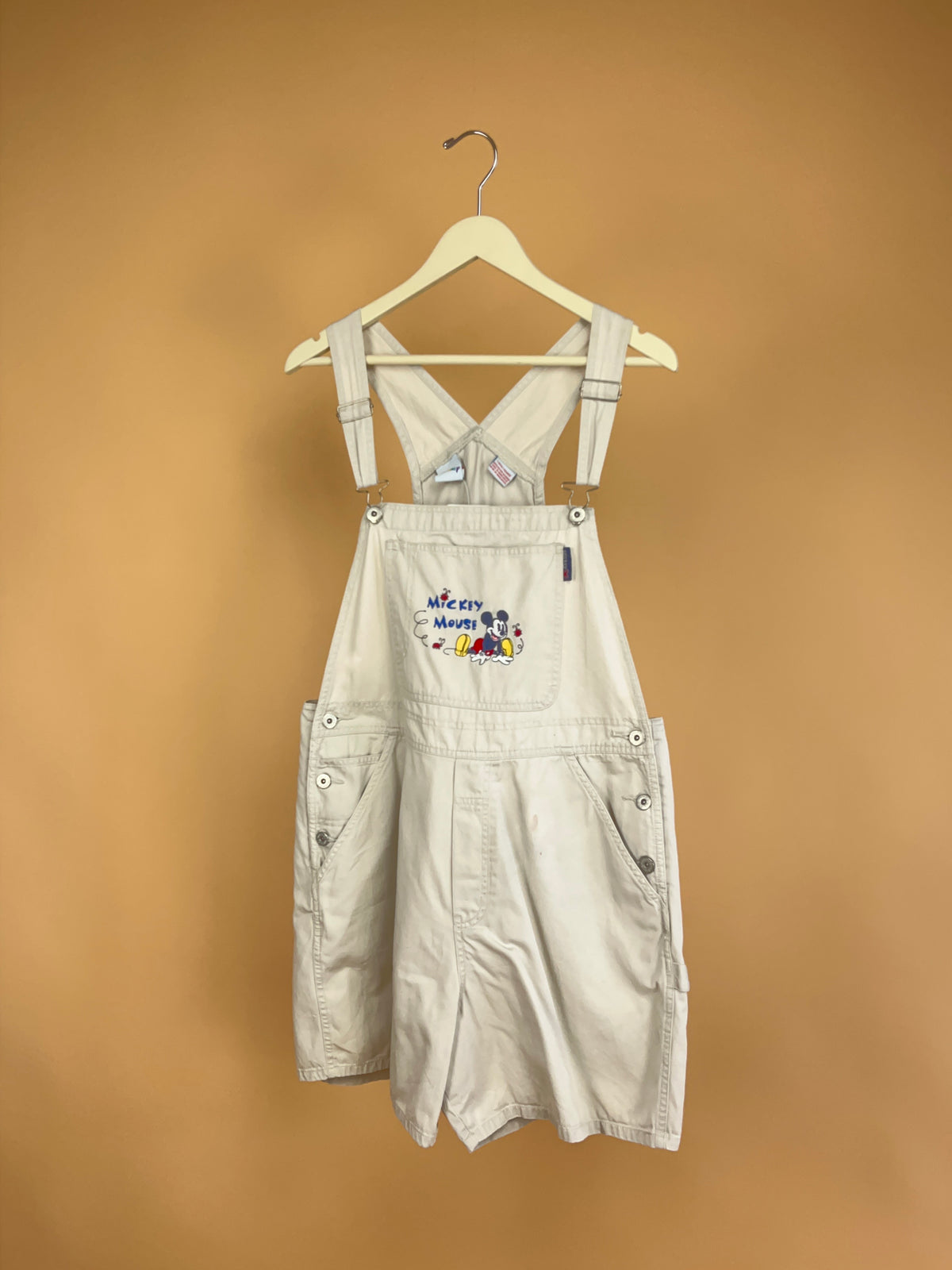 Y2K Mickey Mouse Dungaree Shorts