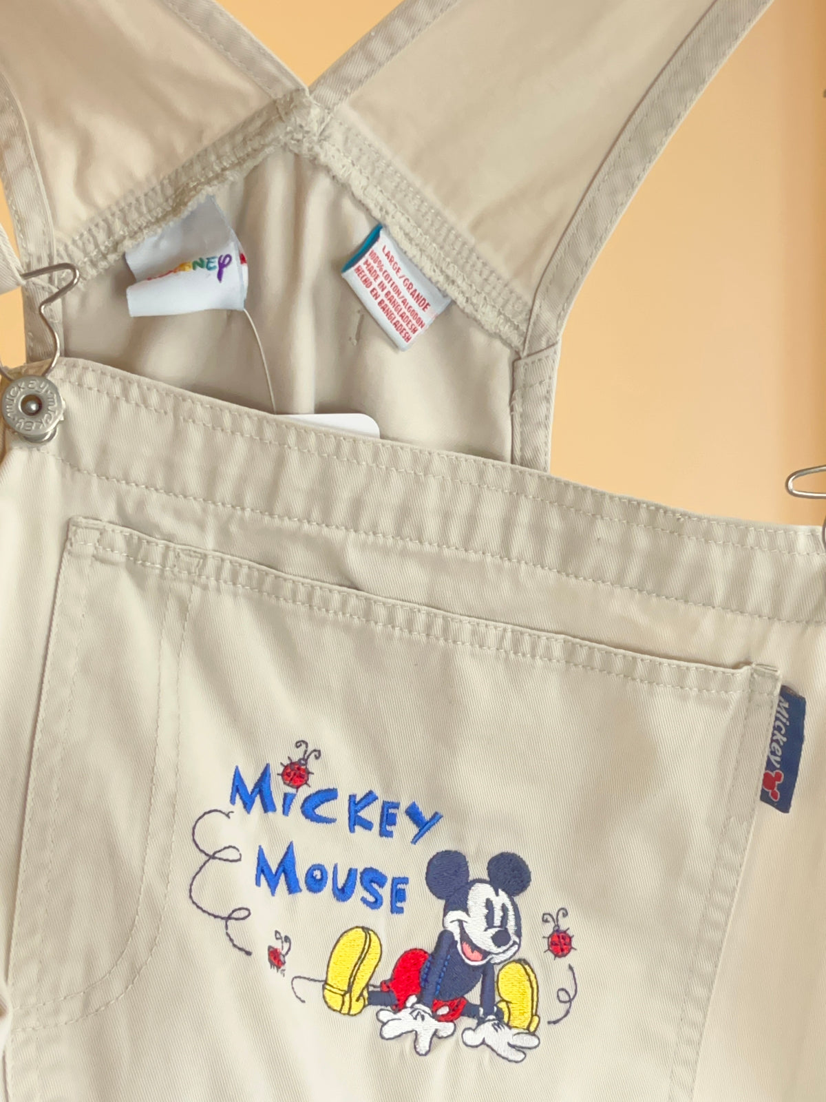 Y2K Mickey Mouse Dungaree Shorts
