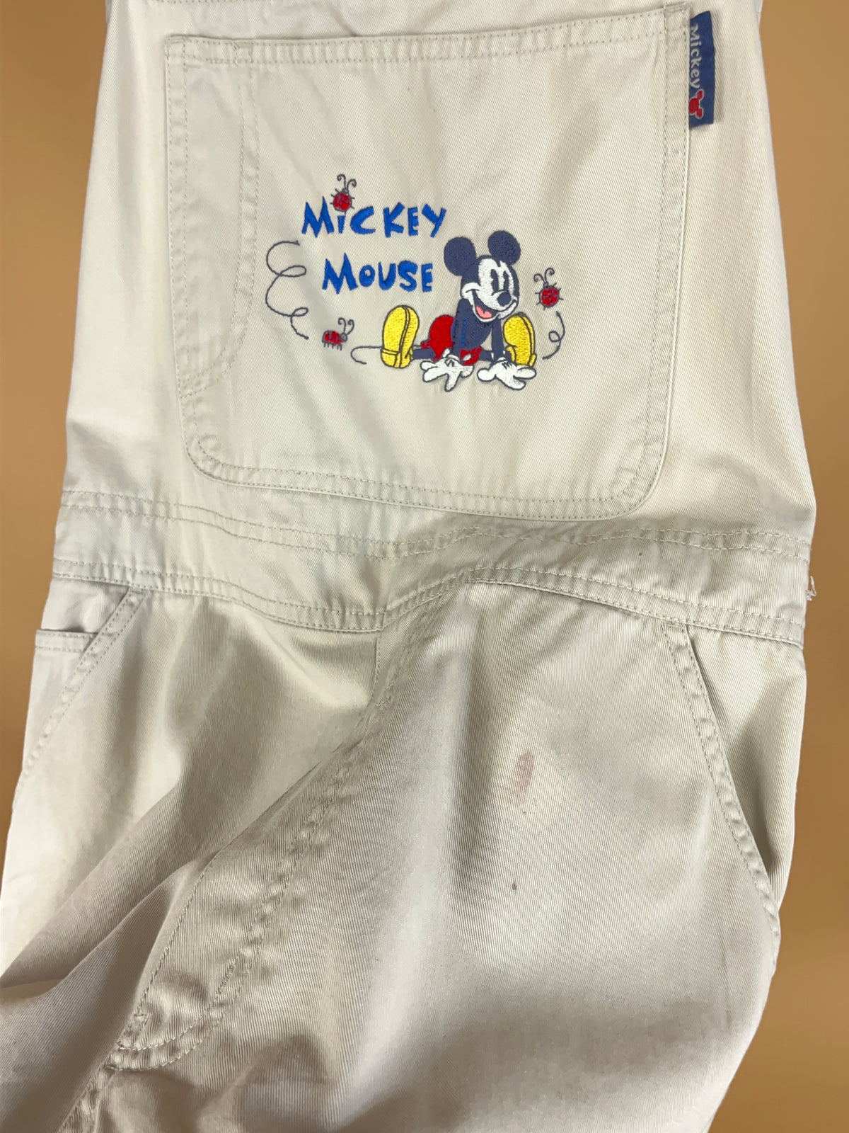 Y2K Mickey Mouse Dungaree Shorts