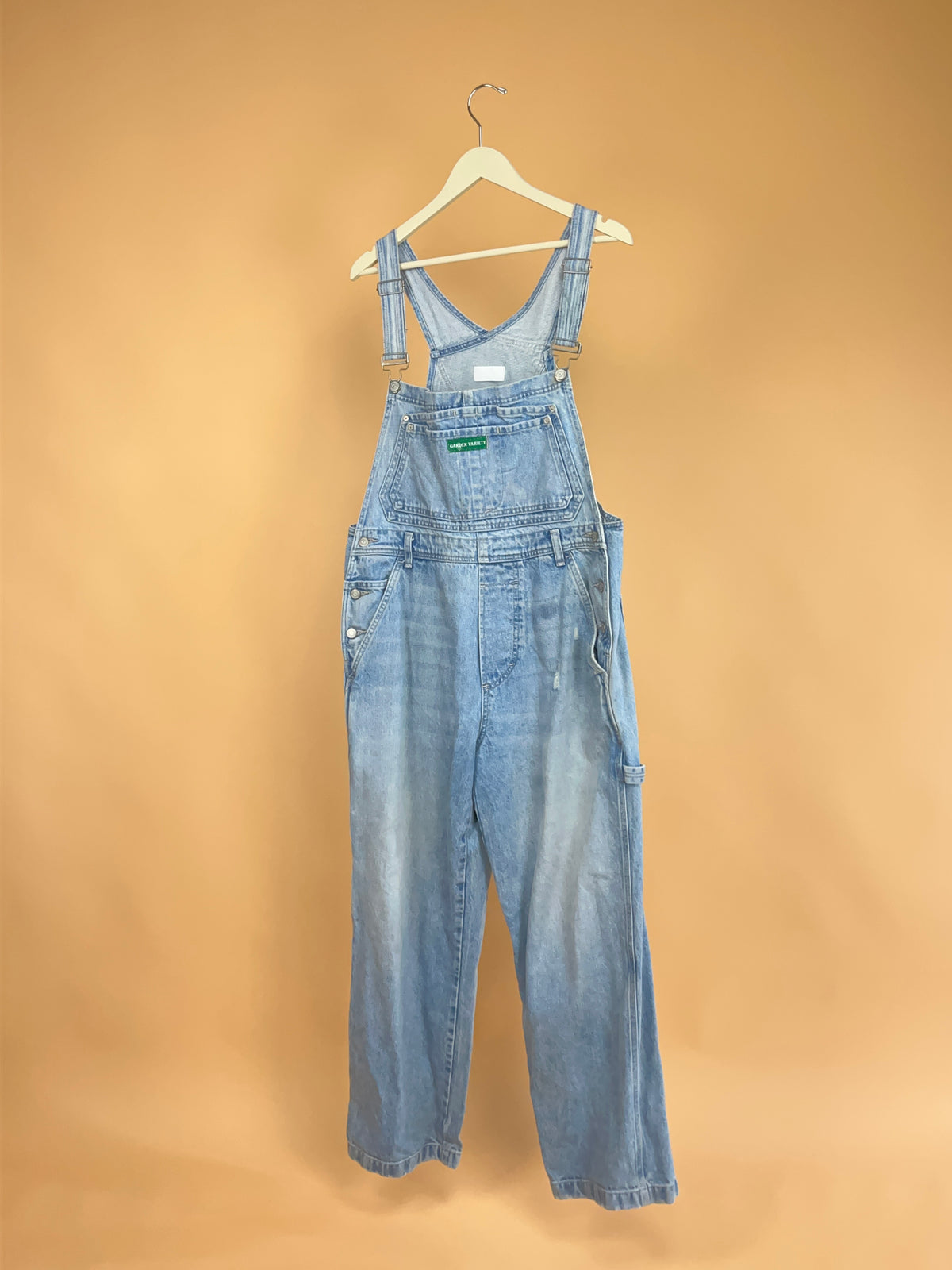 Y2K Pale Blue Baggy Fit Distressed Dungarees