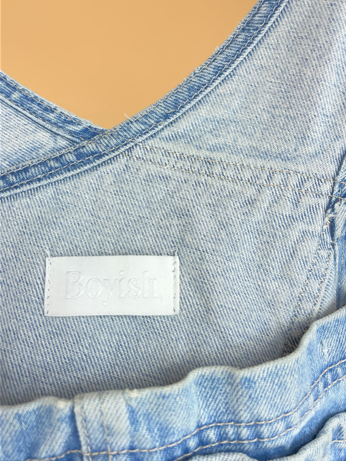 Y2K Pale Blue Baggy Fit Distressed Dungarees
