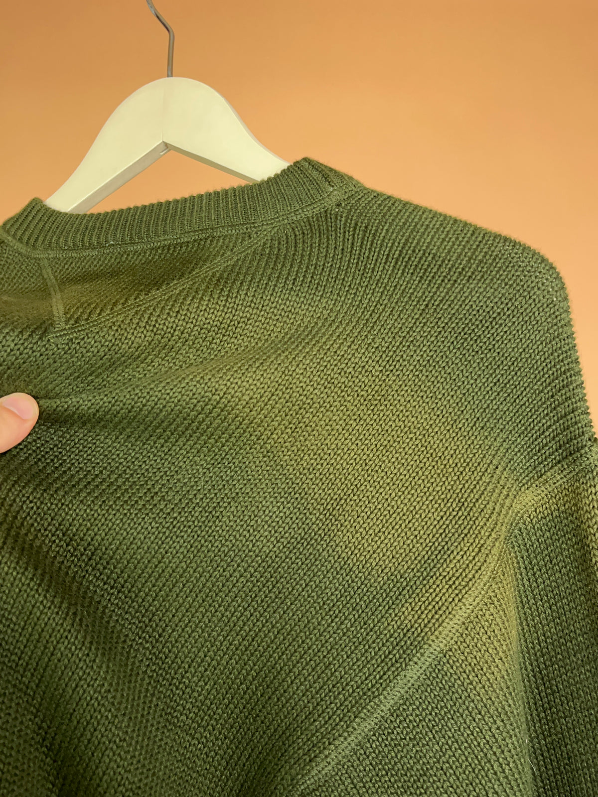 1990s Ozark Wilderness Outfitters Forest Green Cotton Knit Jumper Deadstock - L